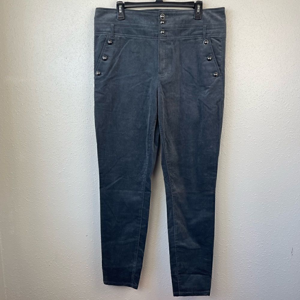 Banana Republic Olivia Palermo Gray Corduroy Pants Size 14L EUC